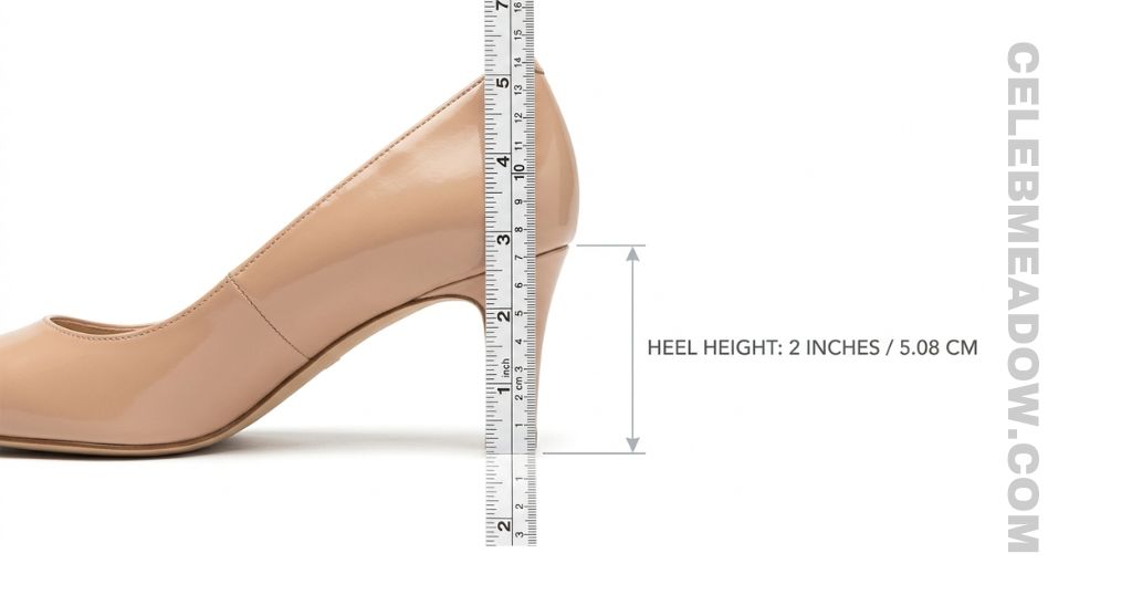 Kitten Heel Height is (2 Inches Long)