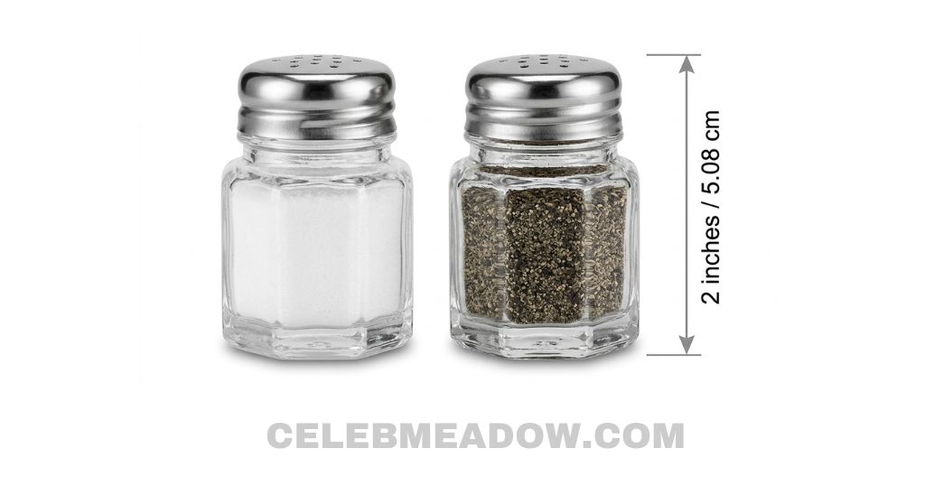 Salt & pepper shaker (mini diner-style), 2 inches tall