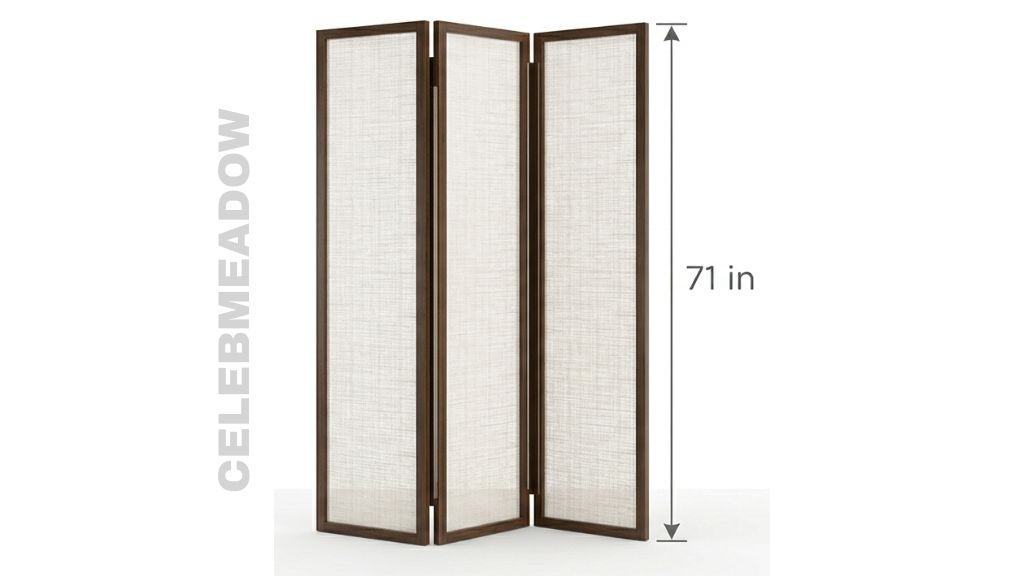 3-Panel Privacy Screen, 71 Inches Tall