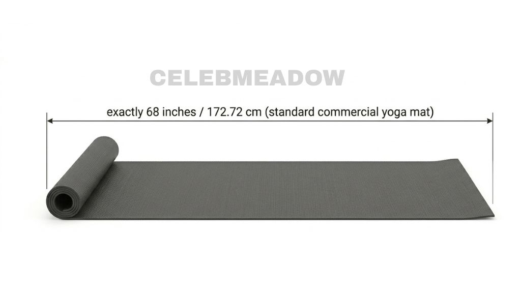 Yoga Mat (Extra-Long) That Is 68 Inches Tall