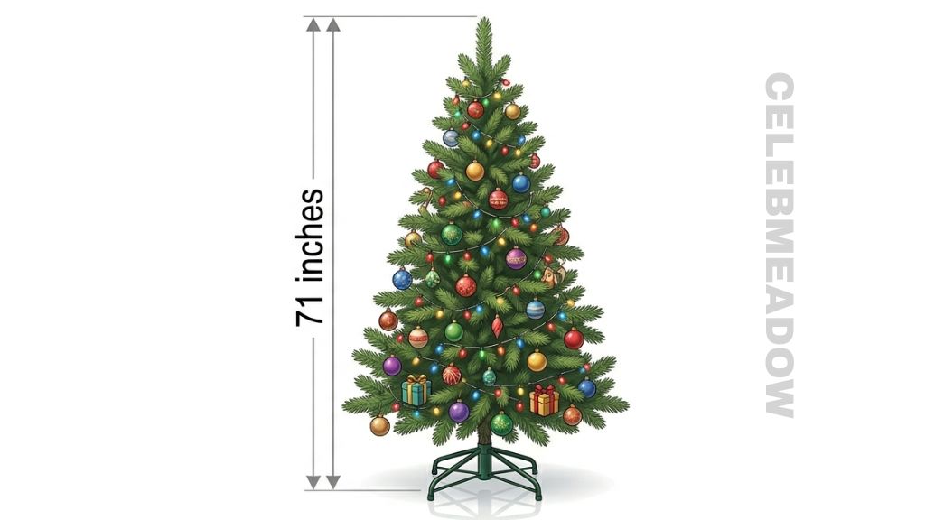 Christmas Tree that is 71 Inches Tall