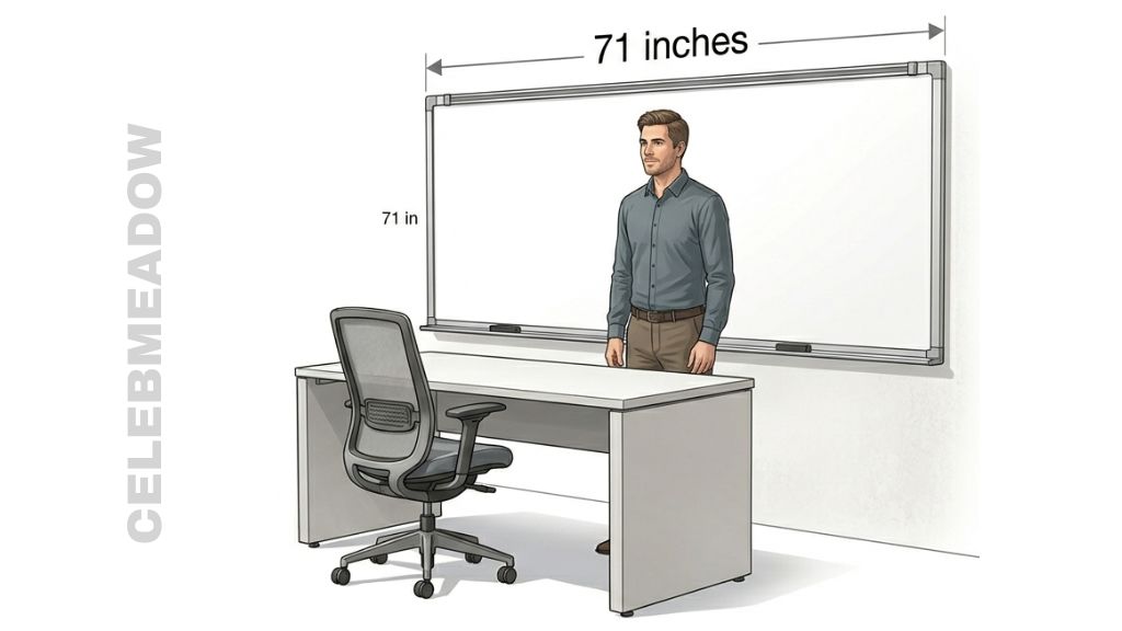 Classroom Whiteboard that is 71 Inches tall