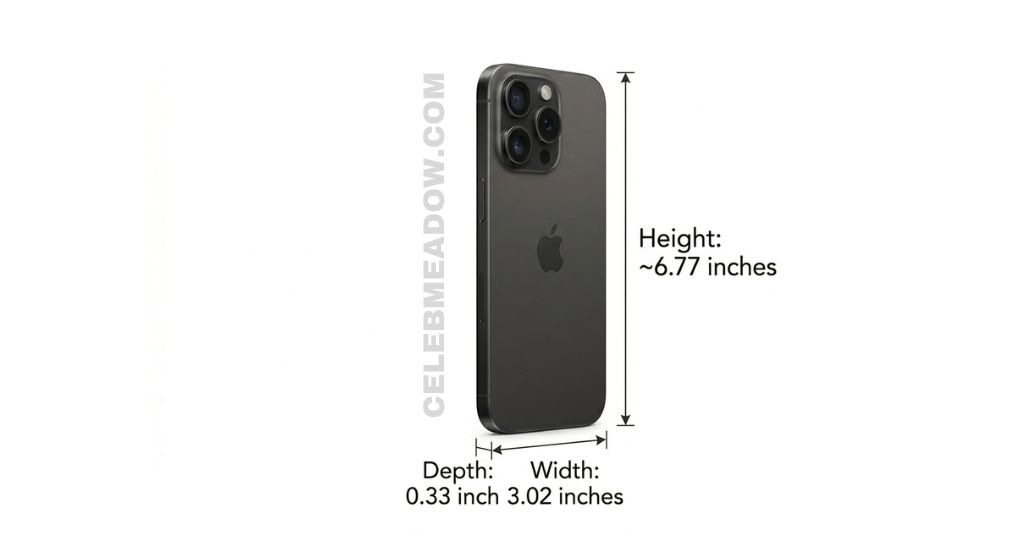 iPhone 15 Plus / Pro Max measure 7 Inches long