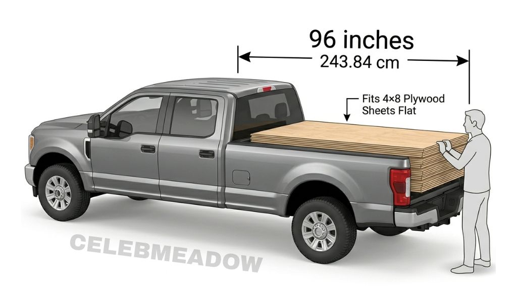 Long-Bed Pickup Truck that is 96 Inches long