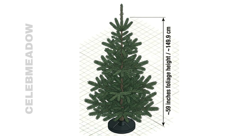 Medium Christmas Tree that is 59 Inches long