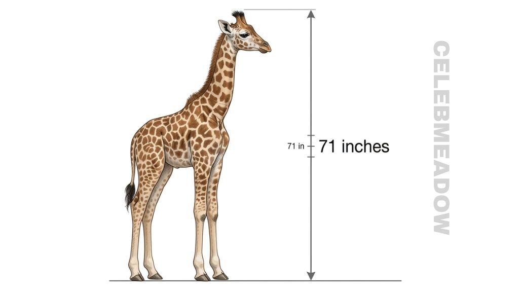 Newborn Giraffe, 71 Inches Tall