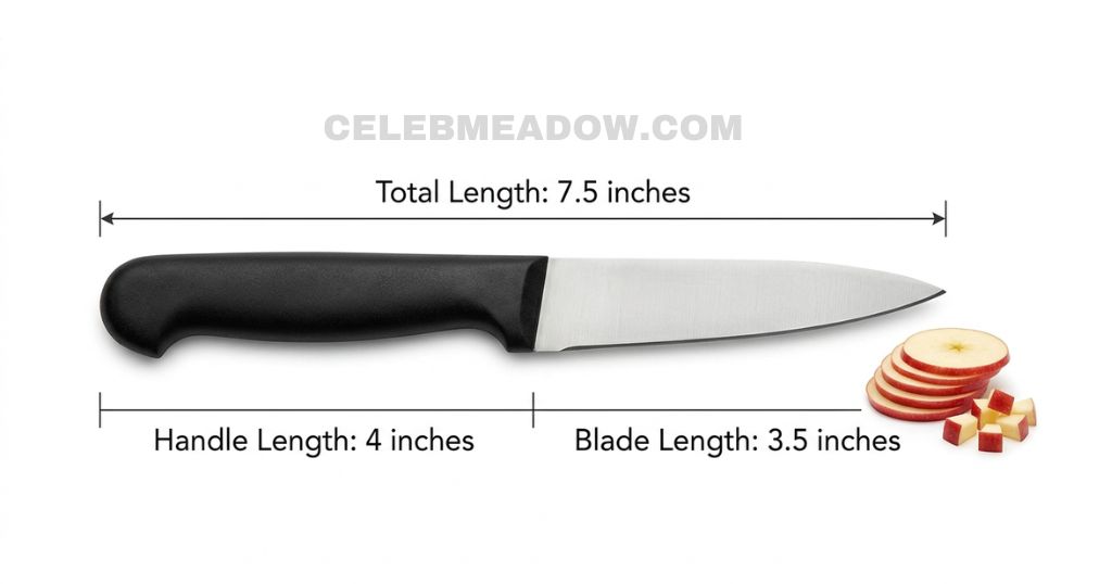 Paring Knife measure 7 Inches long