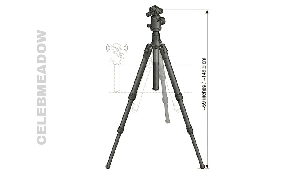 Professional Camera Tripod 59 Inches long