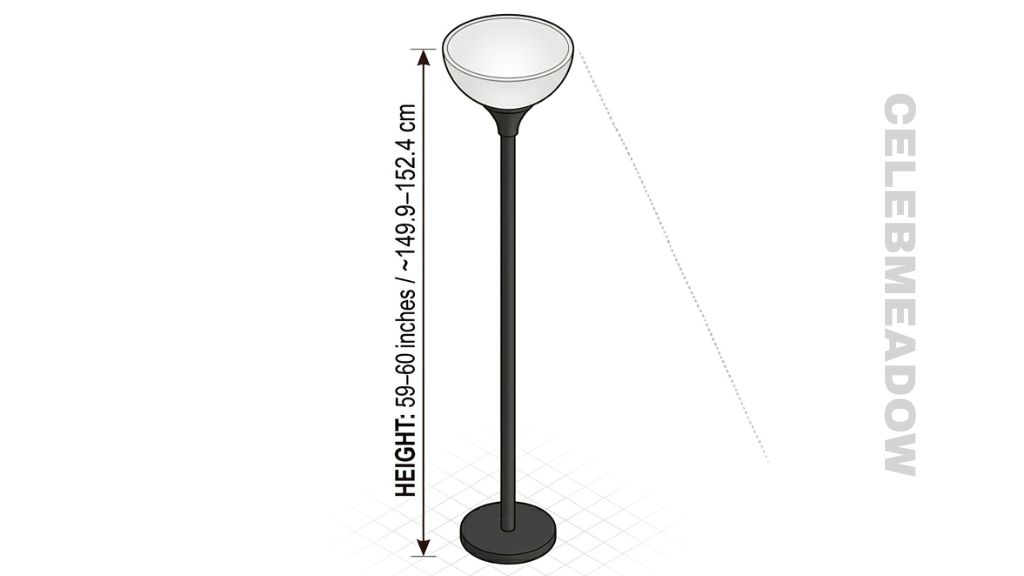 Professional Floor Lamp 59 Inches long