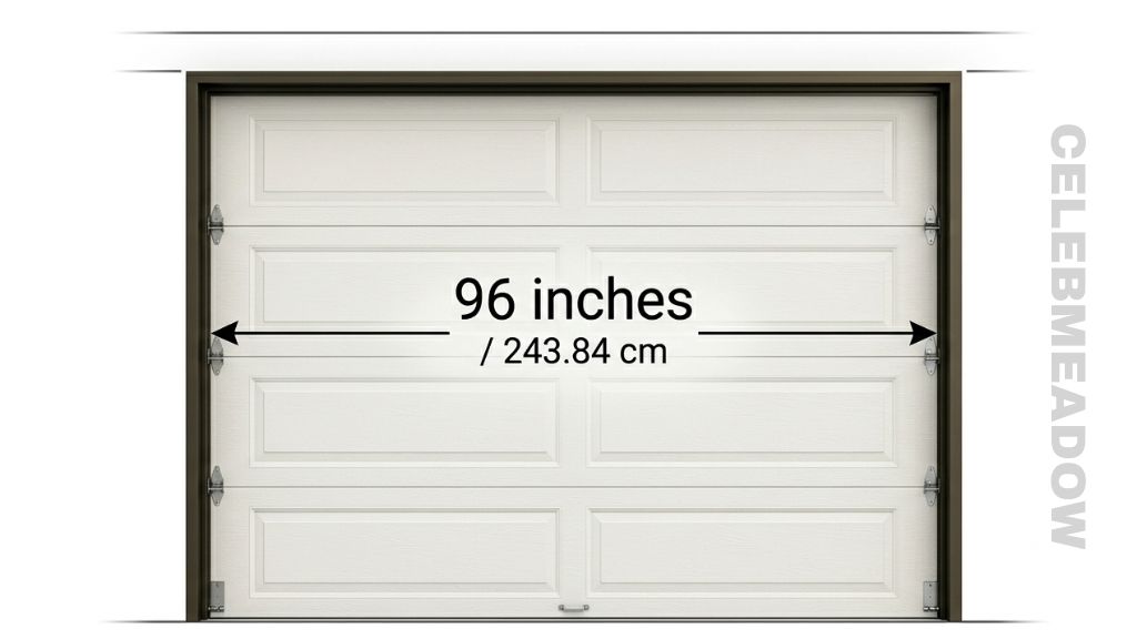 Single-Car Garage Door Width that is 96 Inches long