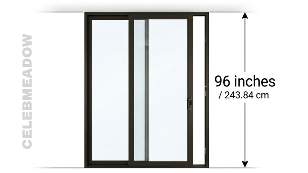 Sliding Glass Patio Door that is 96 Inches long