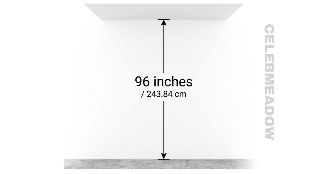 Standard Interior Ceiling Height that is 96 Inches long