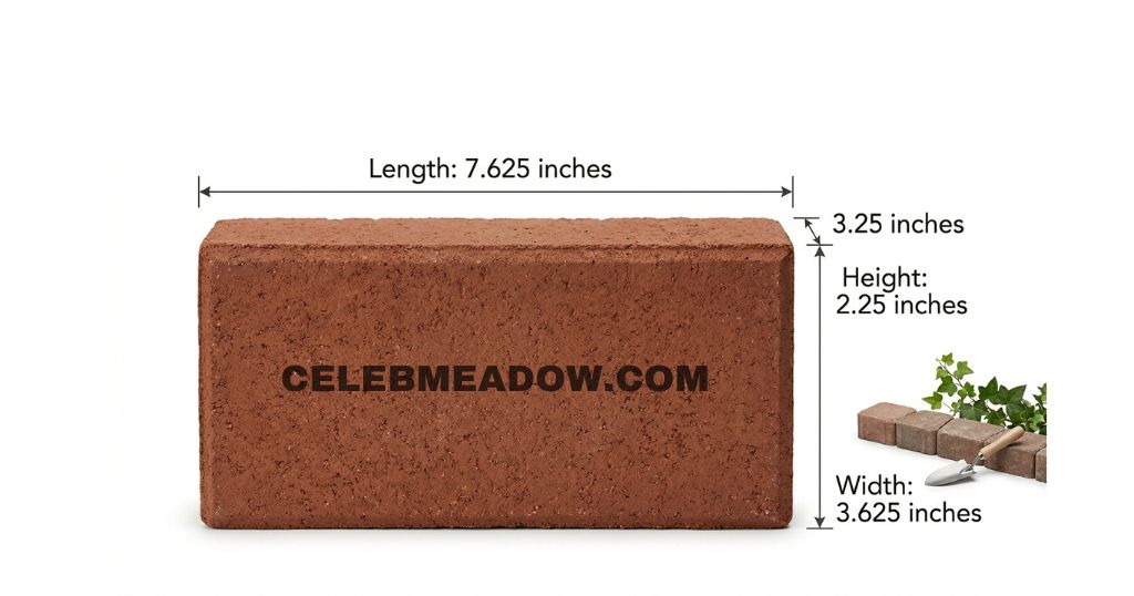 Standard US Building Brick measure 7 Inches long