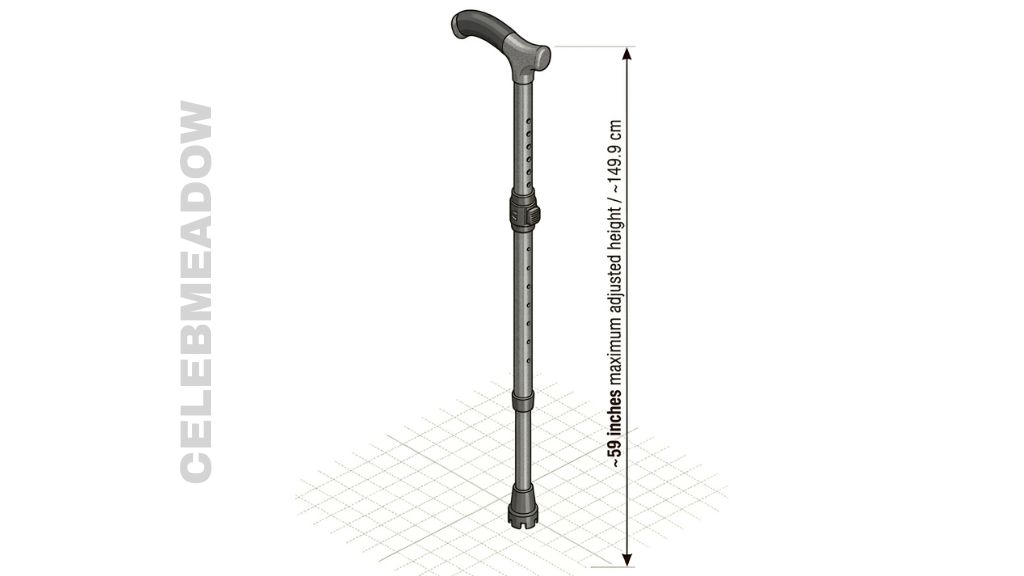 Standard Walking Cane that is 59 Inches long