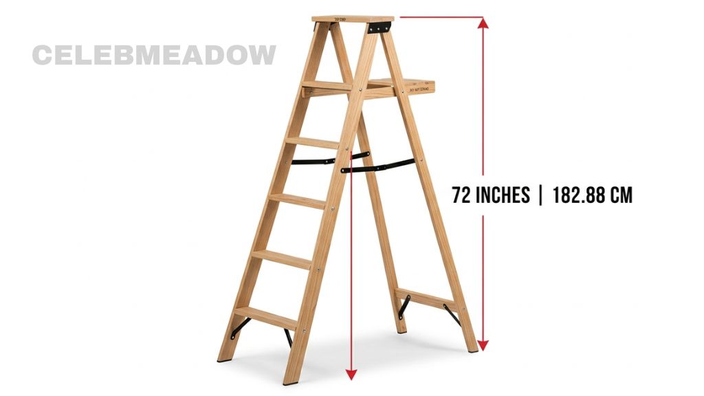 6-Foot Step Ladder 72 Inches Long or Big