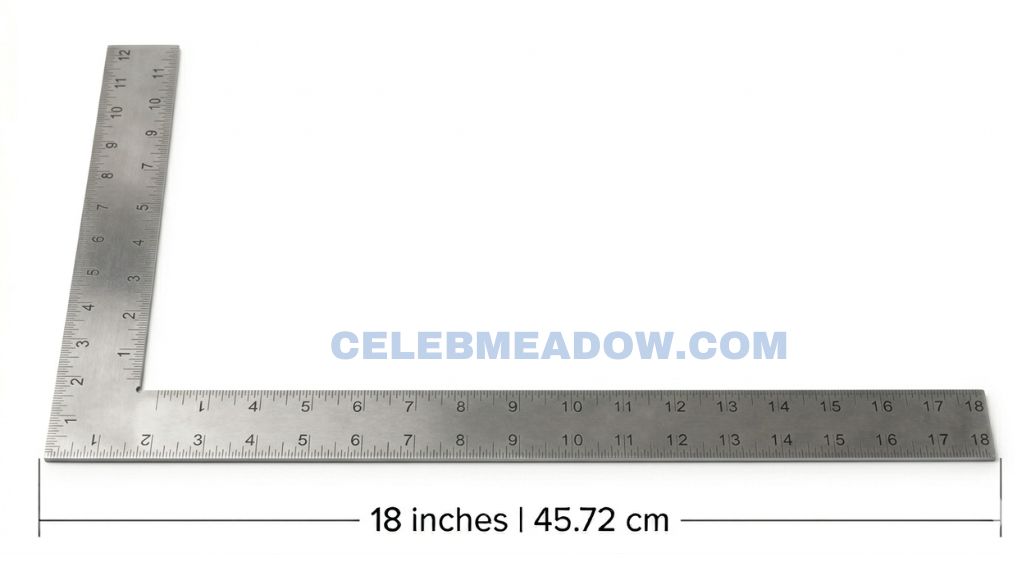 Carpenter’s Framing Square (Long Leg) that is 17 Inches Long