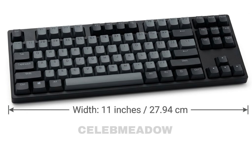Compact Tenkeyless Keyboard 11 Inches Big