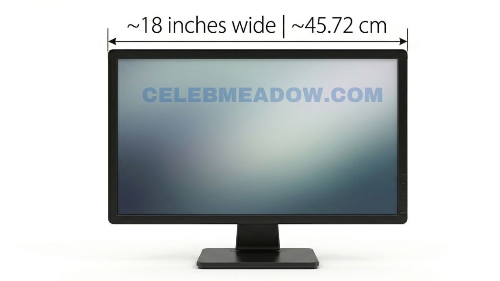 20-Inch Computer Monitor Width that is 17 Inches Long