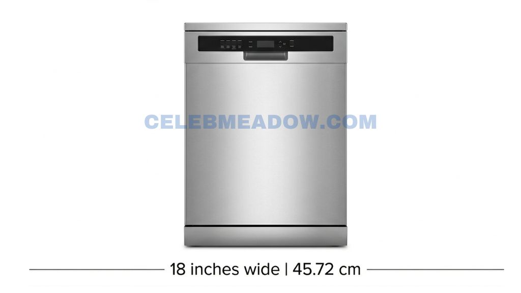 Compact Dishwasher Width that is 17 Inches Long