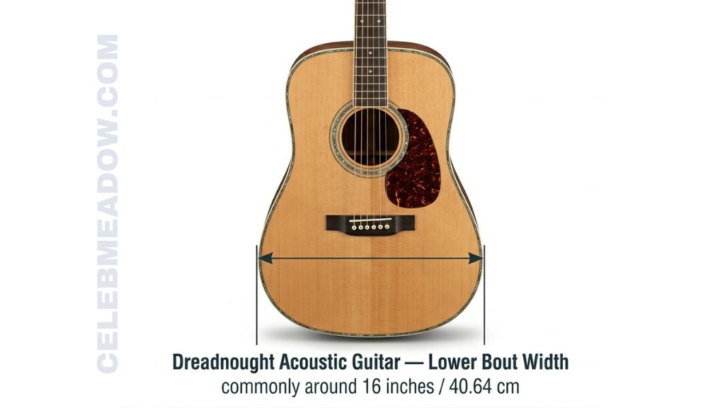 Dreadnought Acoustic Guitar that is 16 Inches Long