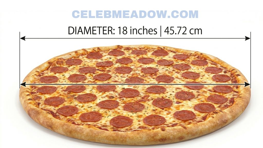 Extra-Large Pizza Diameter that is 17 Inches Long