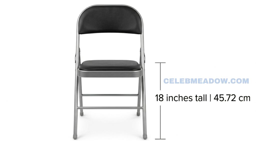 Folding Chair Seat Height that is 17 Inches Long