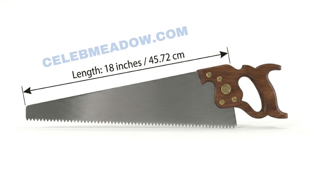 Hand Saw Blade Length that is 17 Inches Long