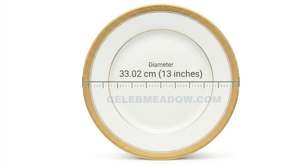 Large Charger Dinner Plate (Diameter) that is 13 Inches long