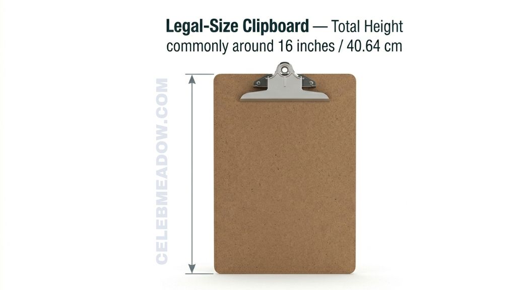 Legal-Size Clipboard that is 16 Inches Long