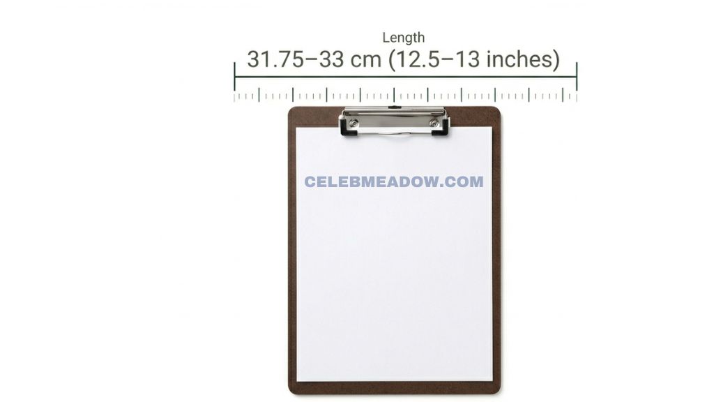 Standard Letter-Size Clipboard (Length) measure 13 Inches long