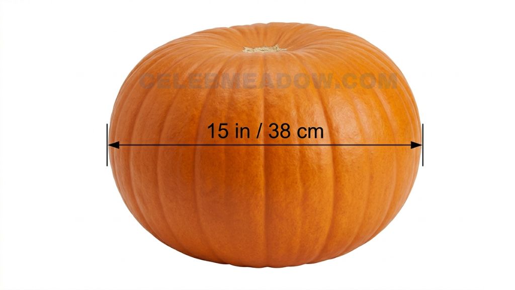 Medium Carving Pumpkin that is 15 Inches Long