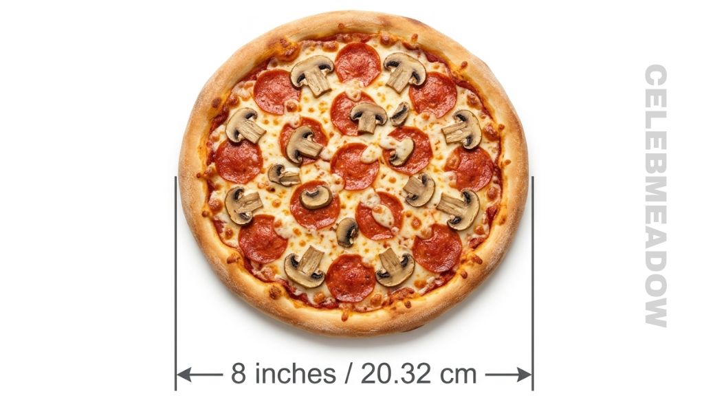 Personal Pan Pizza 8 Inches Long