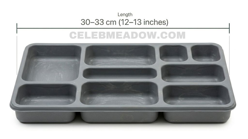 Plastic Tool Organizer Tray (Length) measure 13 Inches long