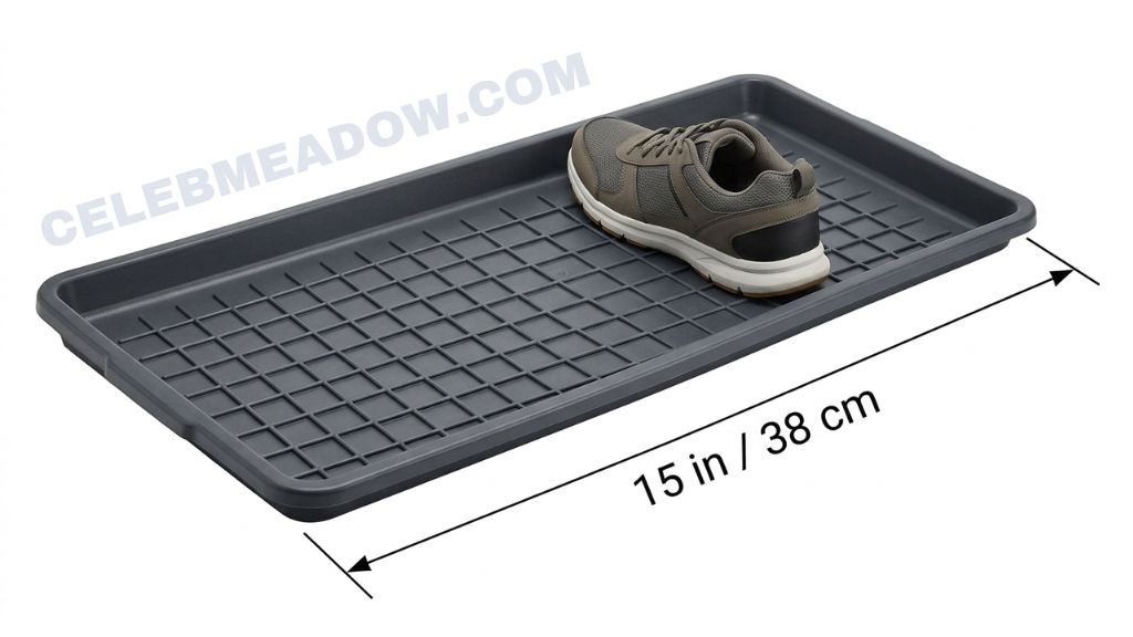 Shoe Storage Tray (Boot Tray) that is 15 Inches Long