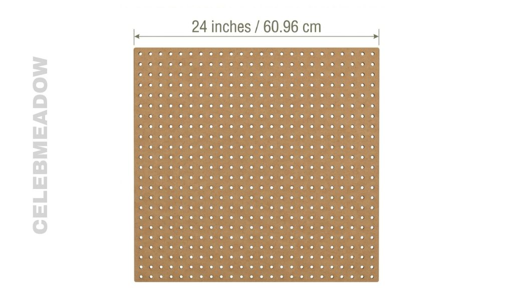 Small Pegboard Panel 24 Inches Long