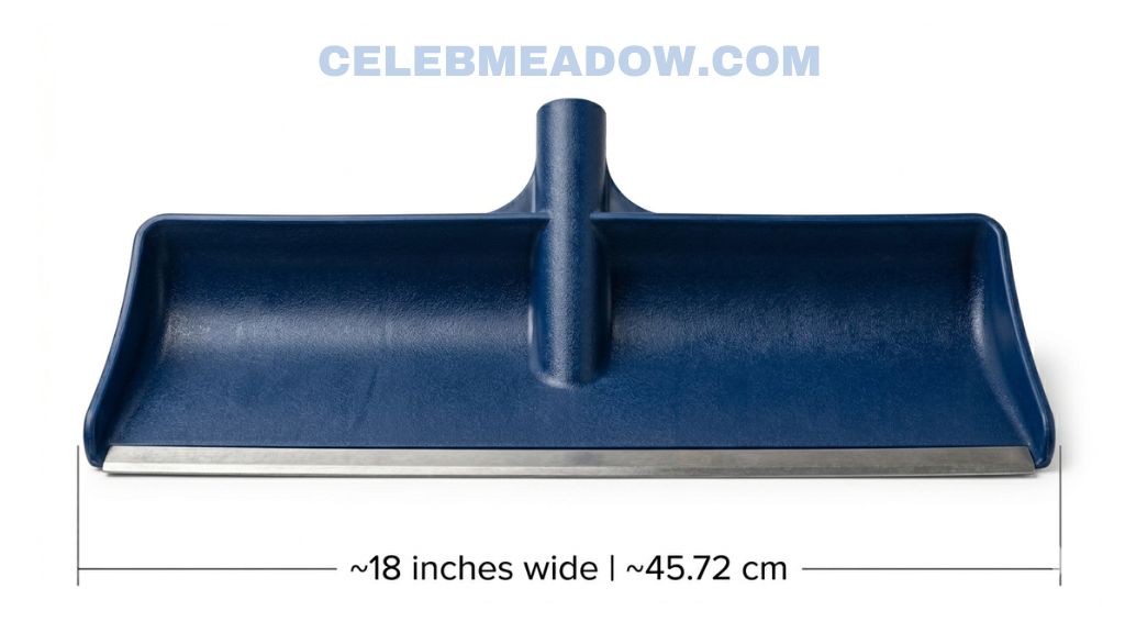 Snow Shovel Blade Width that is 17 Inches Long