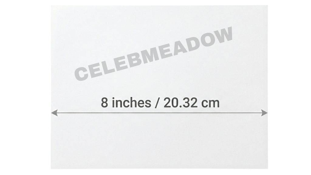 Standard Sheet of Paper 8 Inches Long