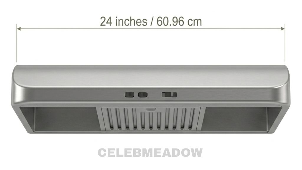 Under-Cabinet Range Hood 24 Inches Long