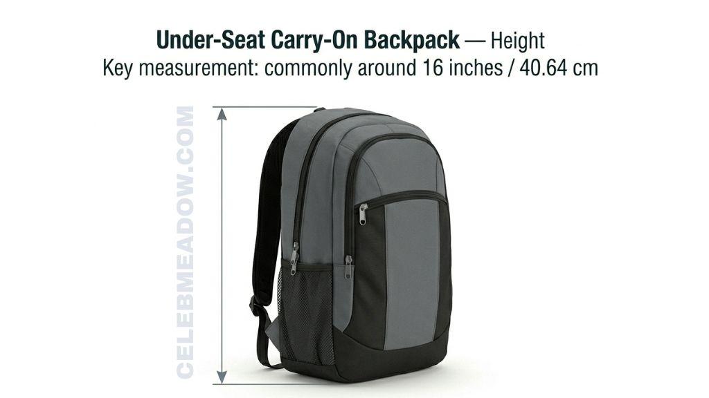 Under-Seat Carry-On Backpack that is 16 Inches Long