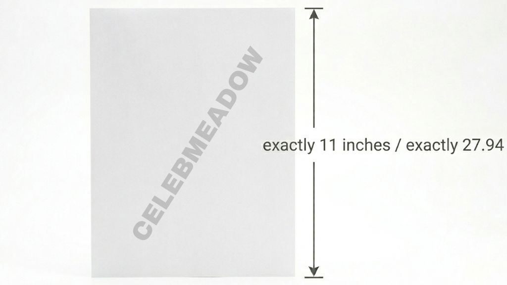 US Letter Paper — Long Edge 11 Inches Big