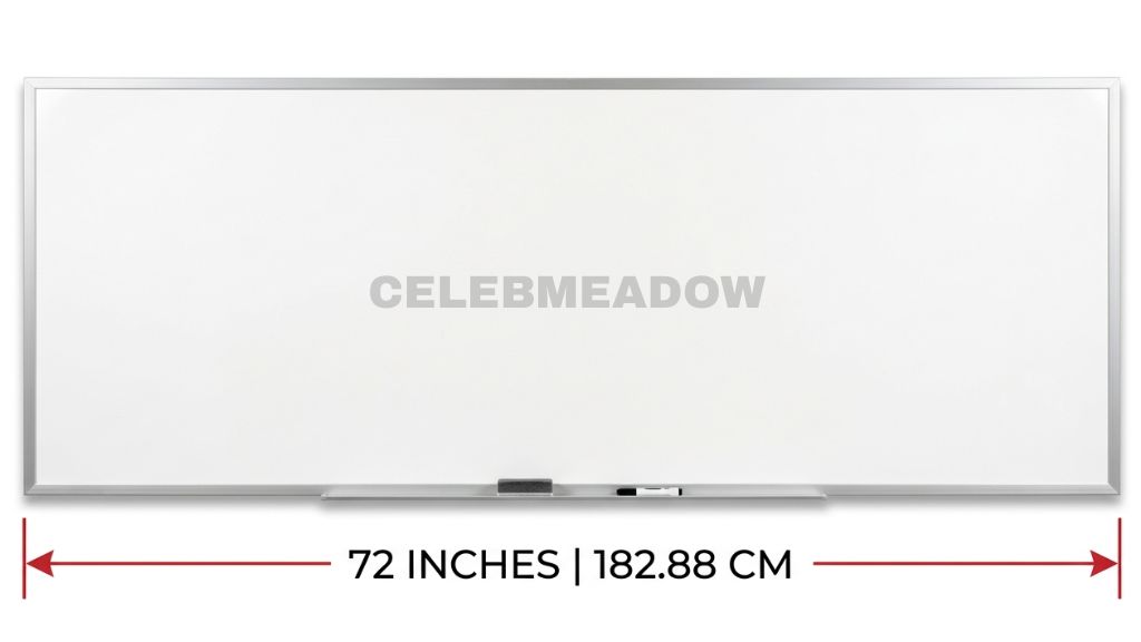 Whiteboard (6-Foot Width) 72 Inches Long