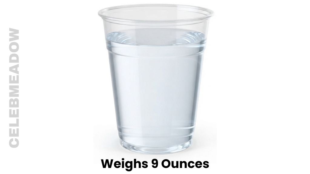 1 Cup of Water in a Plastic Cup Weigh 9 Ounces