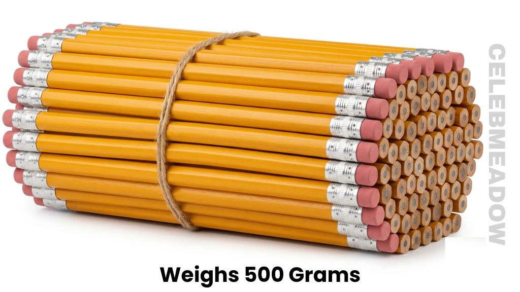 100 Wooden Pencils Weighs 500 Grams