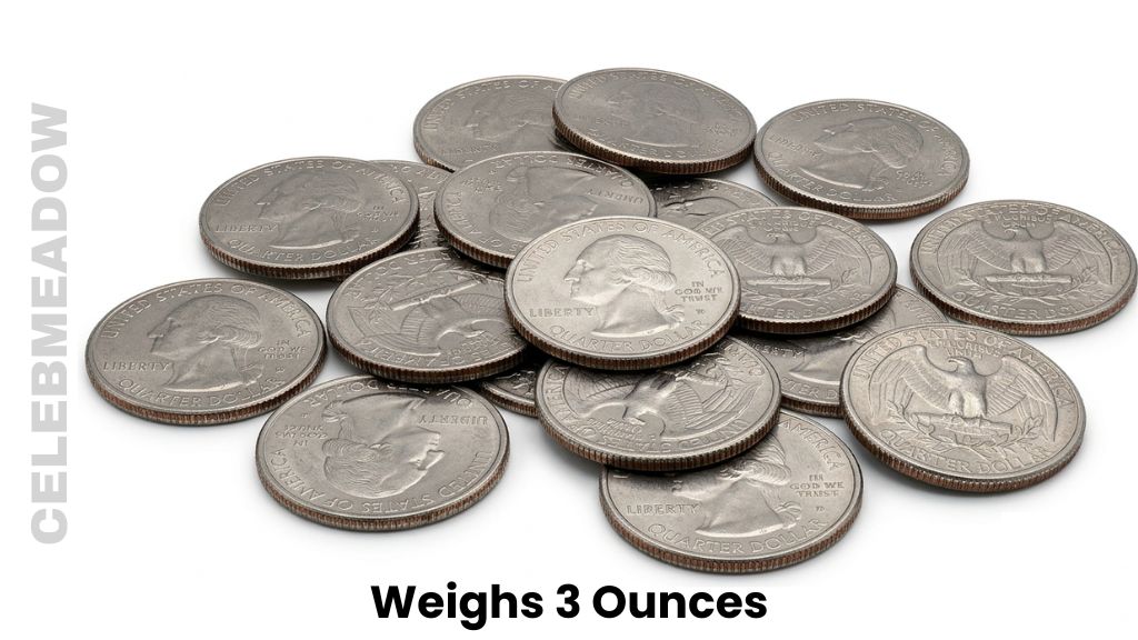 15 US Quarters Weighs 3 Ounces