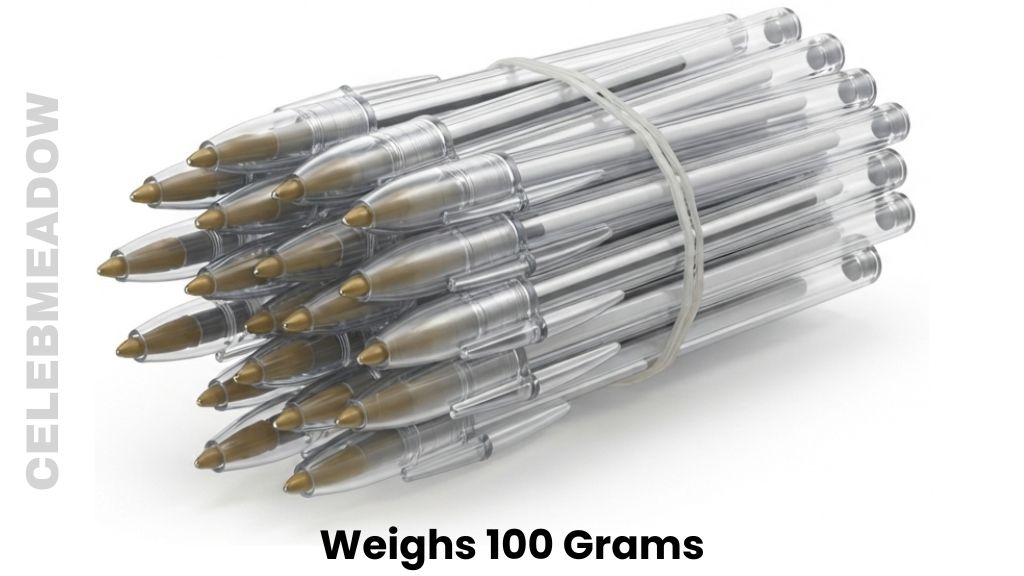 17 Standard Ballpoint Pens Weighs 100 Grams