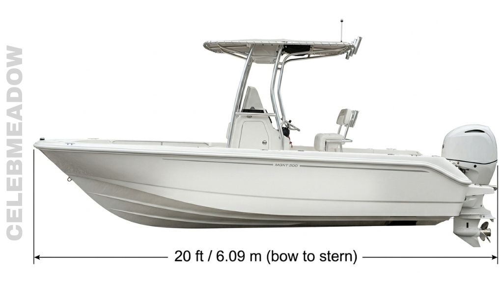 20-Foot Center Console Fishing Boat That Is 20 Feet Long