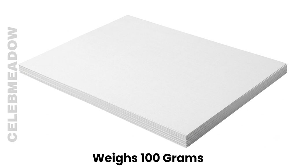 20 Sheets of Standard A4 Copy Paper Weighs 100 Grams