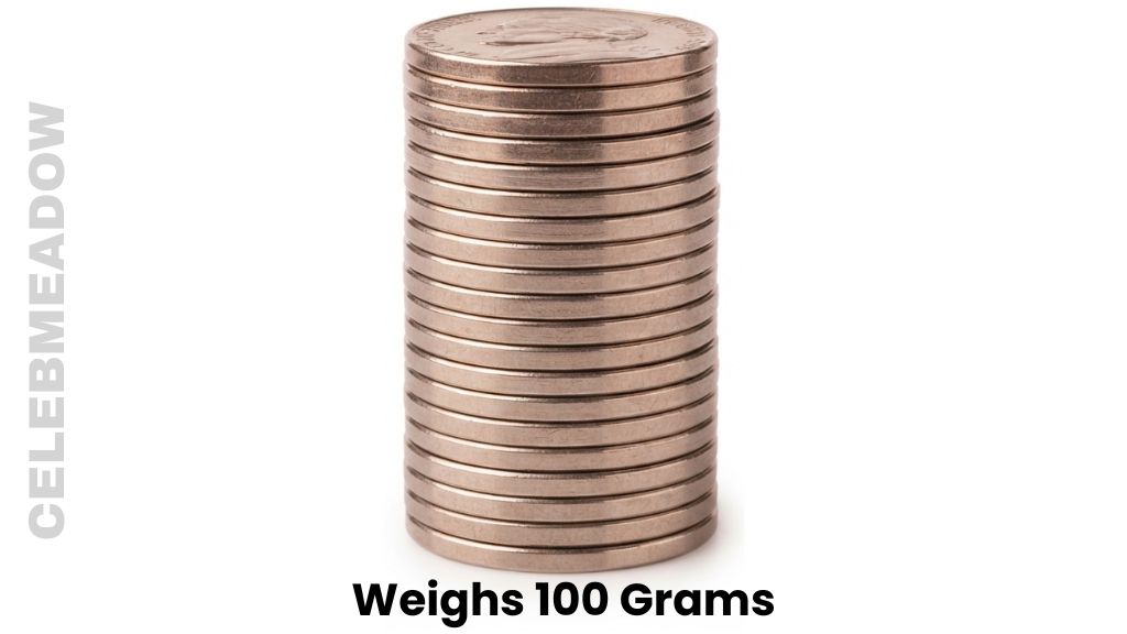 20 U.S. Nickels Weighs 100 Grams