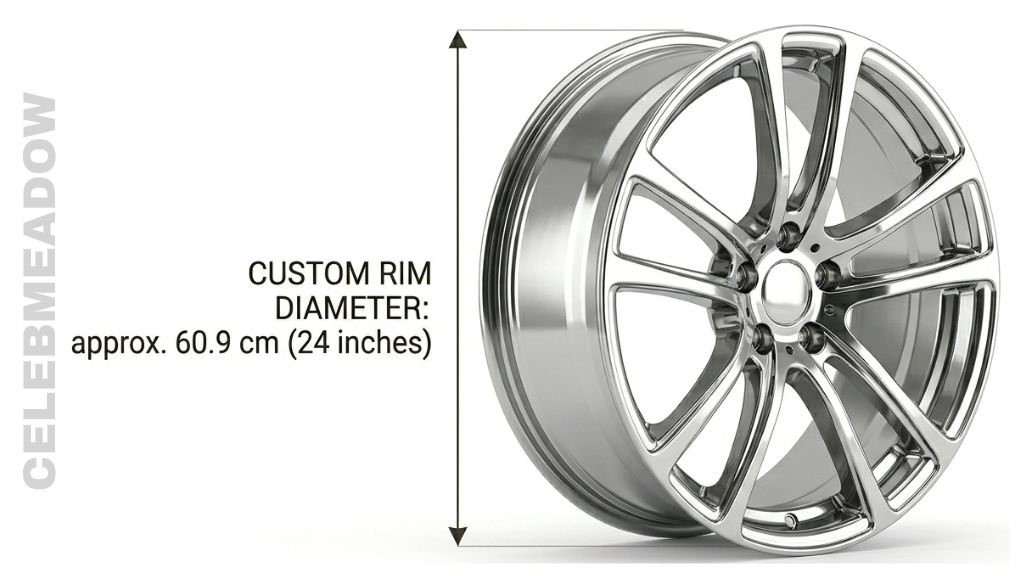 24-Inch Custom Car Rim Diameter 60 cm Big