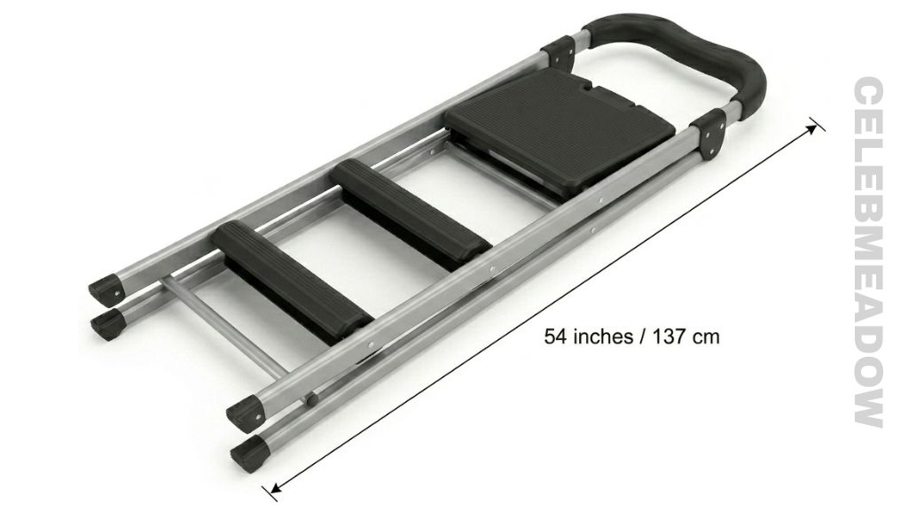 3-Step Folding Step Stool That Is 54 Inches Long